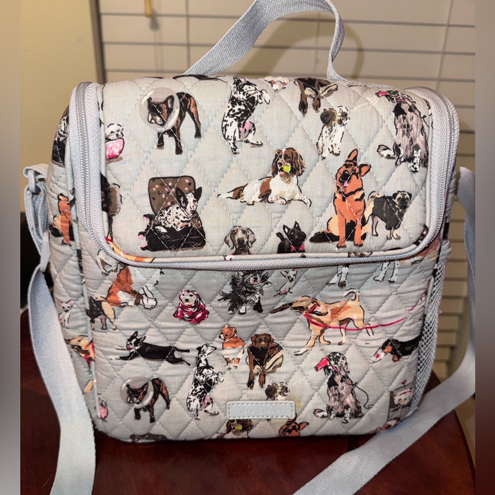 Vera Bradley Best in Show Quilted Lunch Bag Dog Print Insulated Tote - Picture 2 of 11